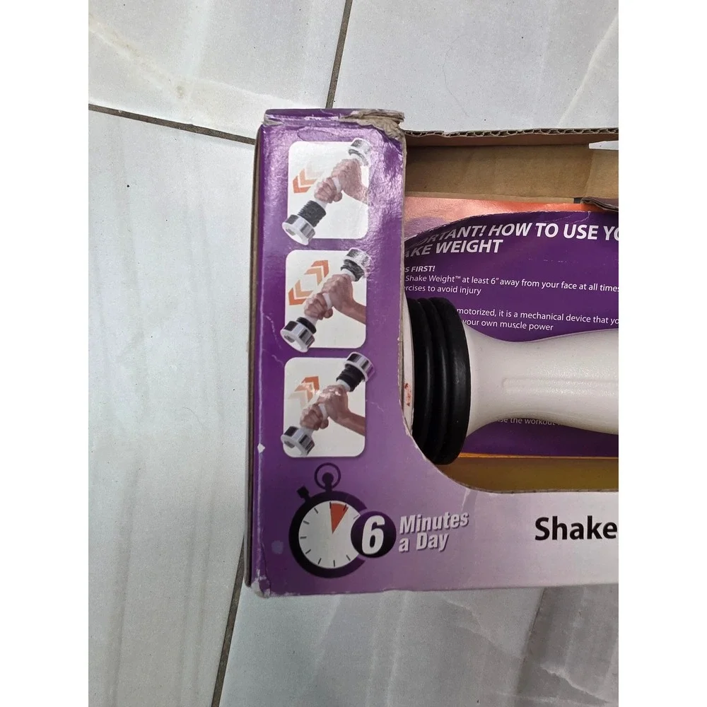 Shake Weight for Women As Seen On TV White Dynamic Inertia Dumbbell 6 Minute A4 - Picture 5 of 15